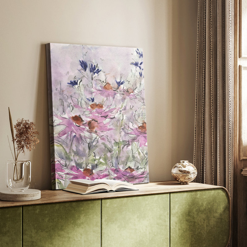 Floral Entertainment II - Gallery Cavas, H 48 po x l 32 po