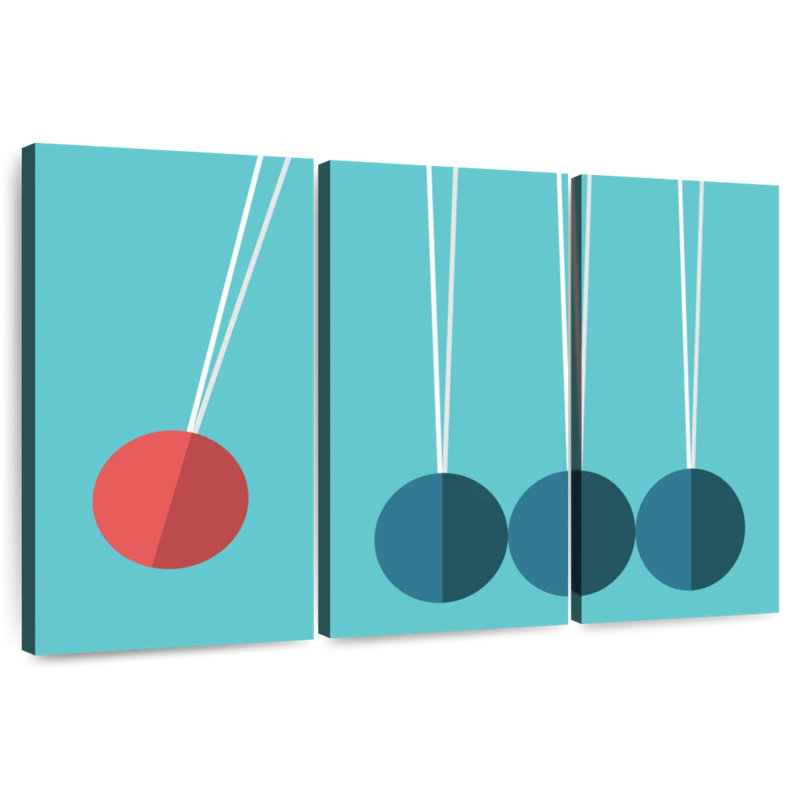 Keiri Newton's Cradle, 28" H x 45" W