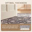 Tapis Remington traditionnel à motif floral intégral gris ivoire beige, lavable en machine, antidérapant, à poils courts, pour intérieur et extérieur, adapté aux animaux domestiques, idéal pour le salon, la chambre, la salle à manger, l'entrée, le corridor ou le bureau.-642547367