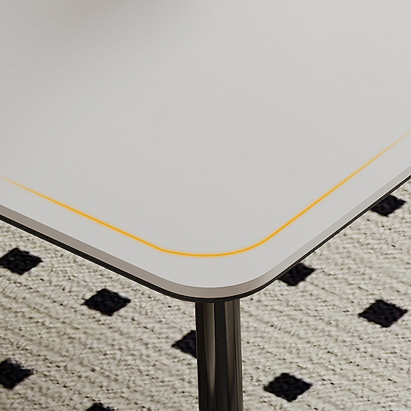 Ensemble de chaises de table simples en acier inoxydable, H 29,52 po x L 55,11 po x l 31,49 po
