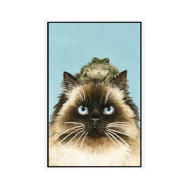 Hopping Mad by Tracy Lizotte - Painting on Canvas, White Framed, 66.04 cm H x 45.72 cm W