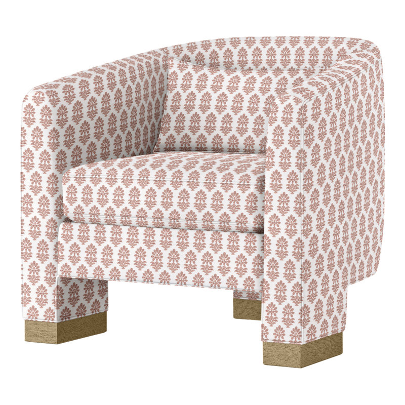 Admiral Barrel Chair, Dune, Perigold Francine Dusty Rose
