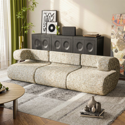 Novelty Living Comfort WOWMAX Modular Sectional Couches For Living Room, Small L Shaped Couch, Convertible Sleeper Sofa Bed With Cloud Couchs Furniture Adjustable Sofa,