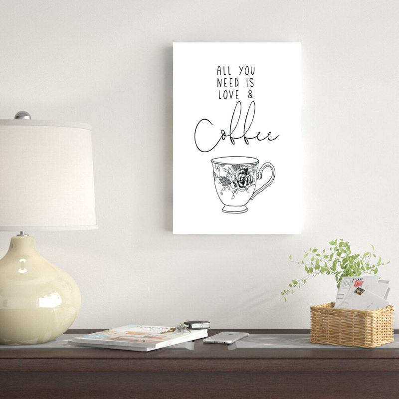 «Love And Coffee» - Impression, H 18 po x l 12 po