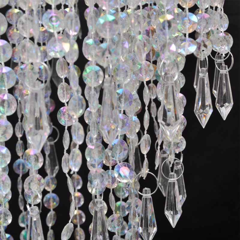 Crystal Pendant Light, 1-Light, 22.5 cm x 30.5 cm, Tiered