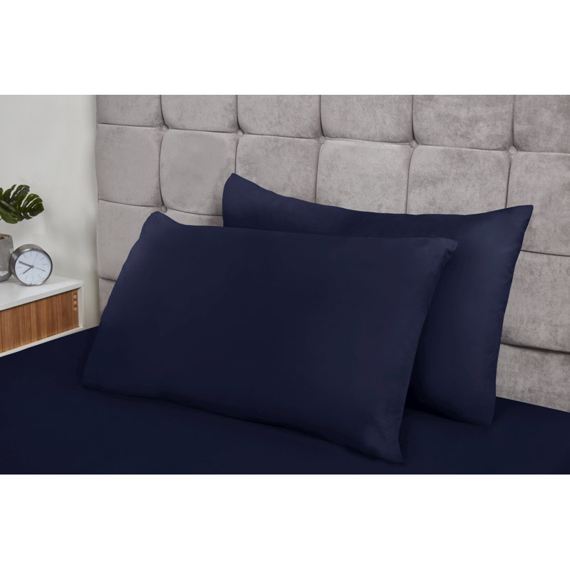 Kirke Flannel Pillow Case, Navy