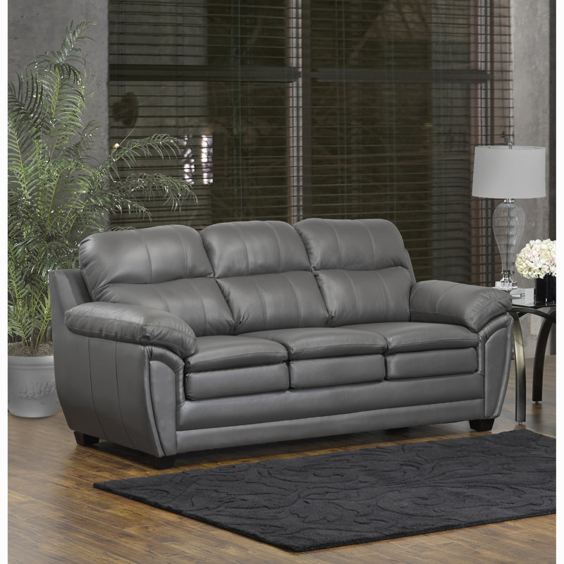 Coyle Upholstered 86'' Sofa, Light Gray
