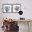  «Blue Coral Branches», ensemble de 2 toiles flottantes encadrées par Susan Arnot-114733387-114733396