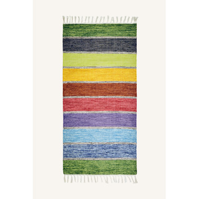 Vikenti Striped Hand Woven Area Rug