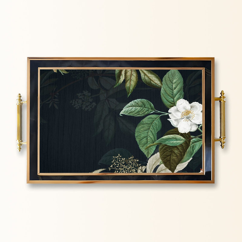 Elegant Glass Tray, 19.7 x 11.4 x 1.4 inches | 100% Durable Glass Construction | Easy to Clean with Damp Cloth | Ideal for Serving, Decorative Display, and Organizing | Stylish Addition to Home Décor