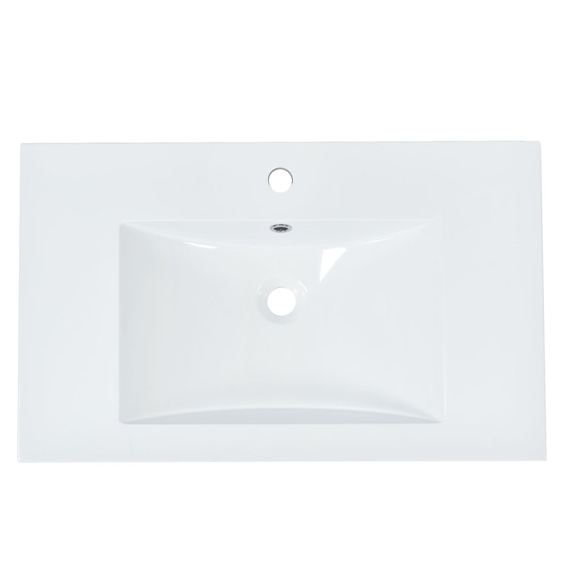 29.5'' Resin Rectangular Drop-in Bathroom Sink