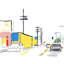 Beverly Boulevard Print by Deborah Blum
