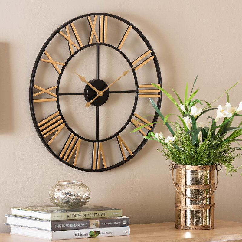 Bruning Metal Wall Clock