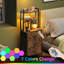 40cm W Metal Bedside Table