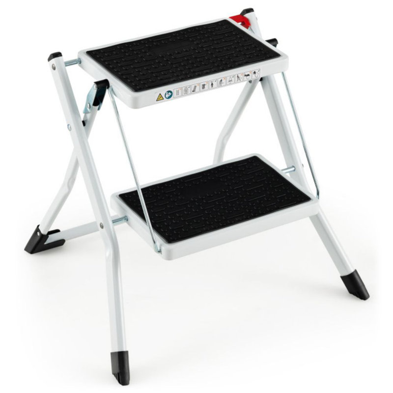Southmont 2 - Step Metal And PP Folding Step Ladder