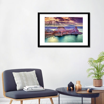 «Lake Canyon View II», reproduction de photo sur toile tendue