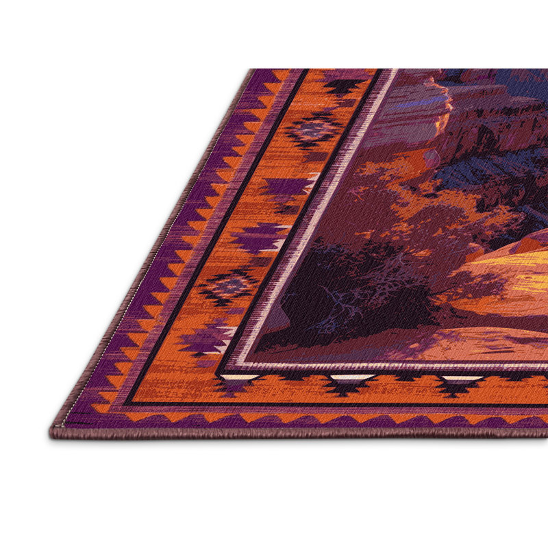  Tapis lavable Sunrise Canyon, Rectangulaire 3 pi x 5 pi