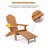 Hogarth Wood Foldable Outdoor Adirondack Chair-2096668416