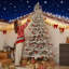 Arbre de Noël artificiel givré 7,5 pi-801995925