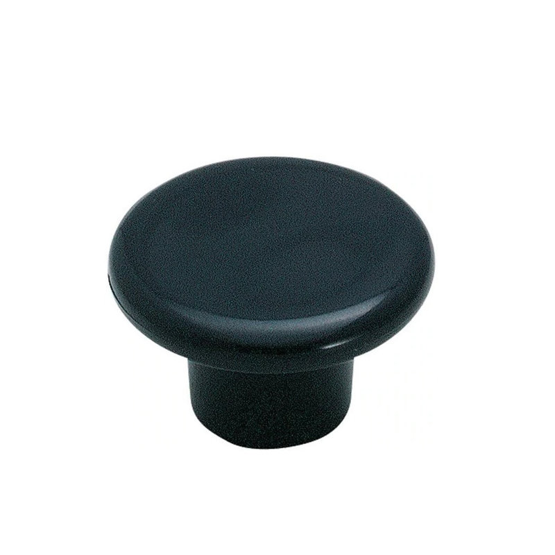 Everyday Heritage 1-1/4 inch (32mm) Diameter Black Cabinet Knob, Black