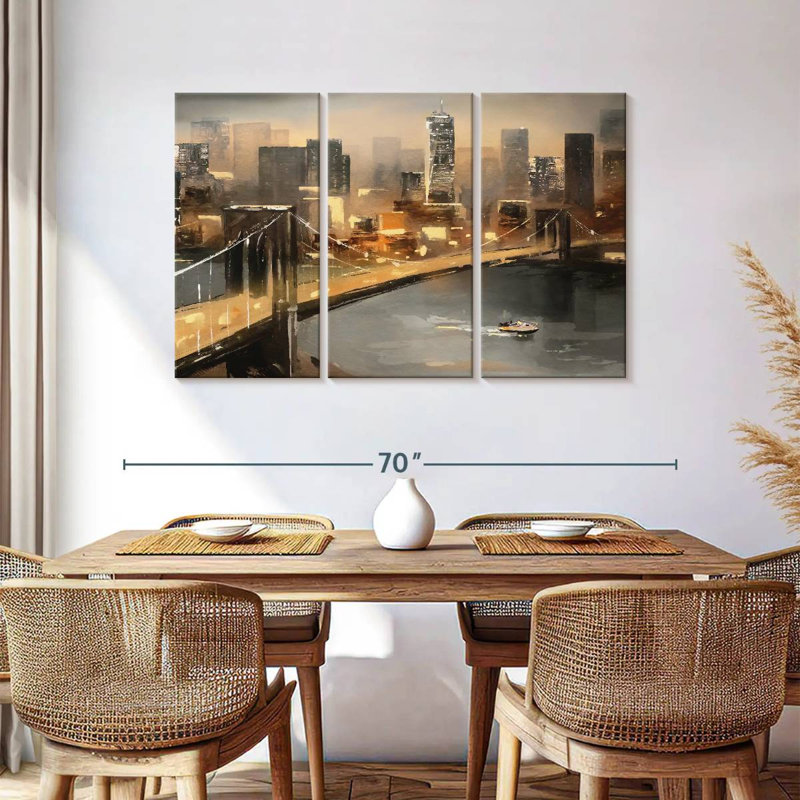 Sirci NYC Skyline Glow, H 36 po x l 57 po
