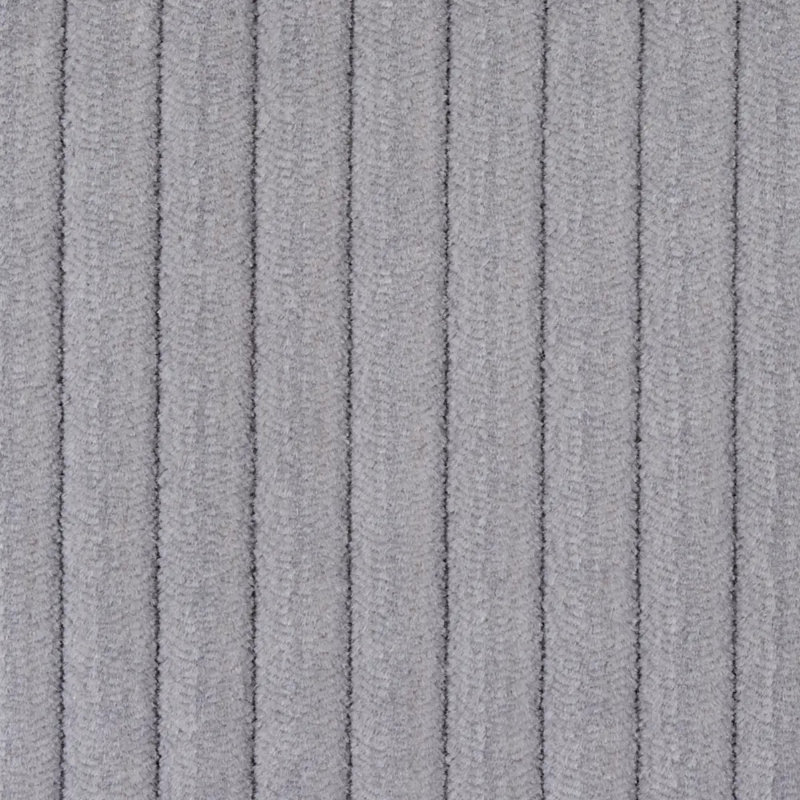 Tissu en velours côtelé Wyatt, Gris acier