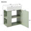 Meuble-lavabo élégant avec lavabo en céramique et motif de porte distinctif-1869389611