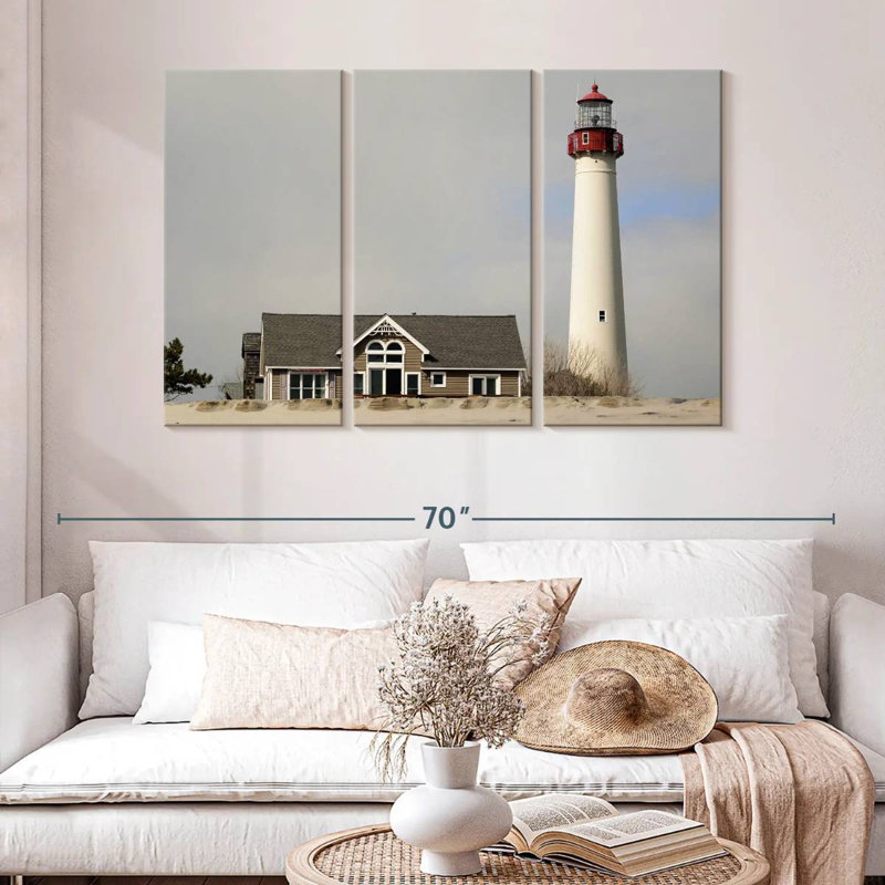 Cape may lighthouse Aletra, H 32 po x l 50 po