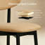 Chaises de cuisine/salle à manger Arriah 27 po modernes, rembourrées, à oreilles, en bois massif, couleur kaki (ensemble de 2)-1554542031-1560085875