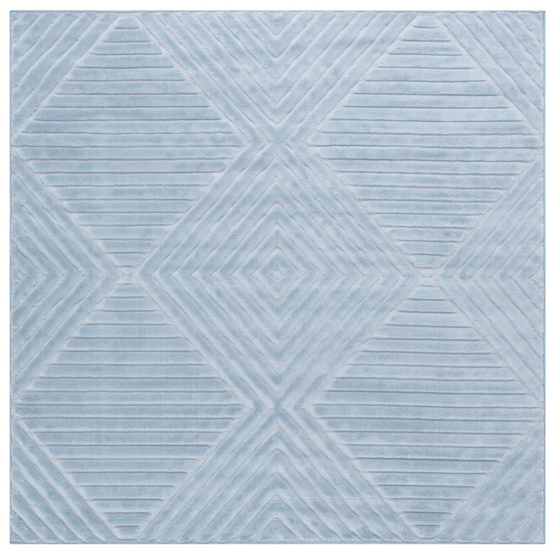Tapis bleu Selena 684, Carré 6 pi 7 po