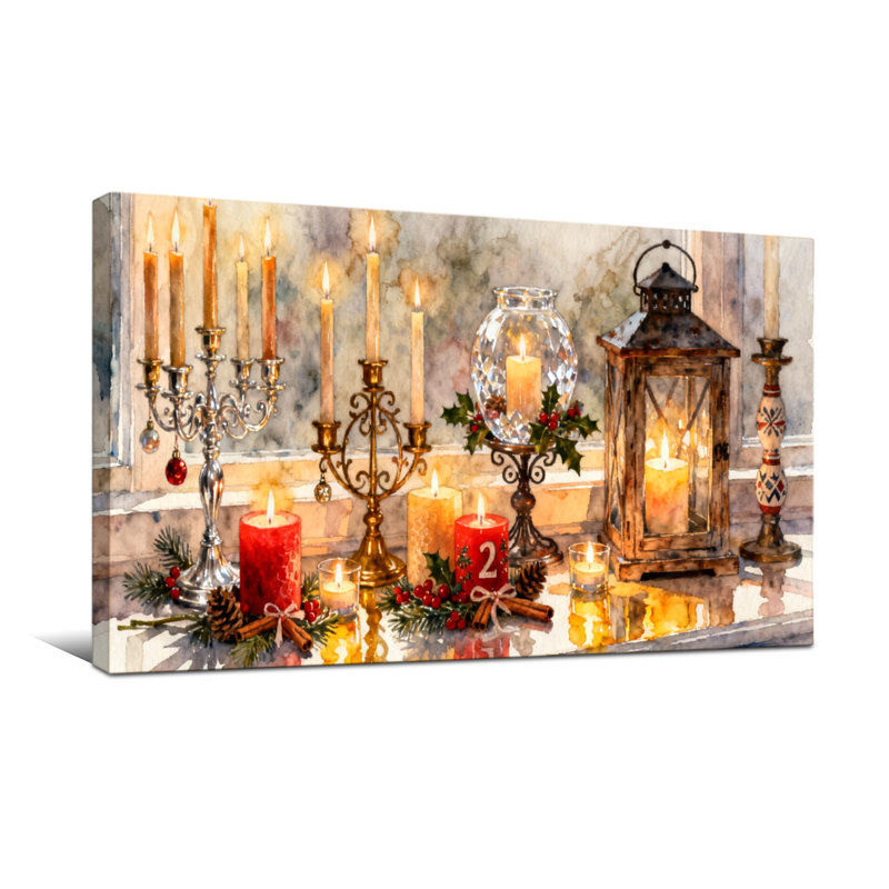 Scène de Noël décorative de Noël, H 24 po x l 48 po