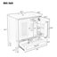 Ensemble de meuble-lavabo 60 po avec lavabo double 60 po, 2 armoires avec porte et 2 tiroirs
