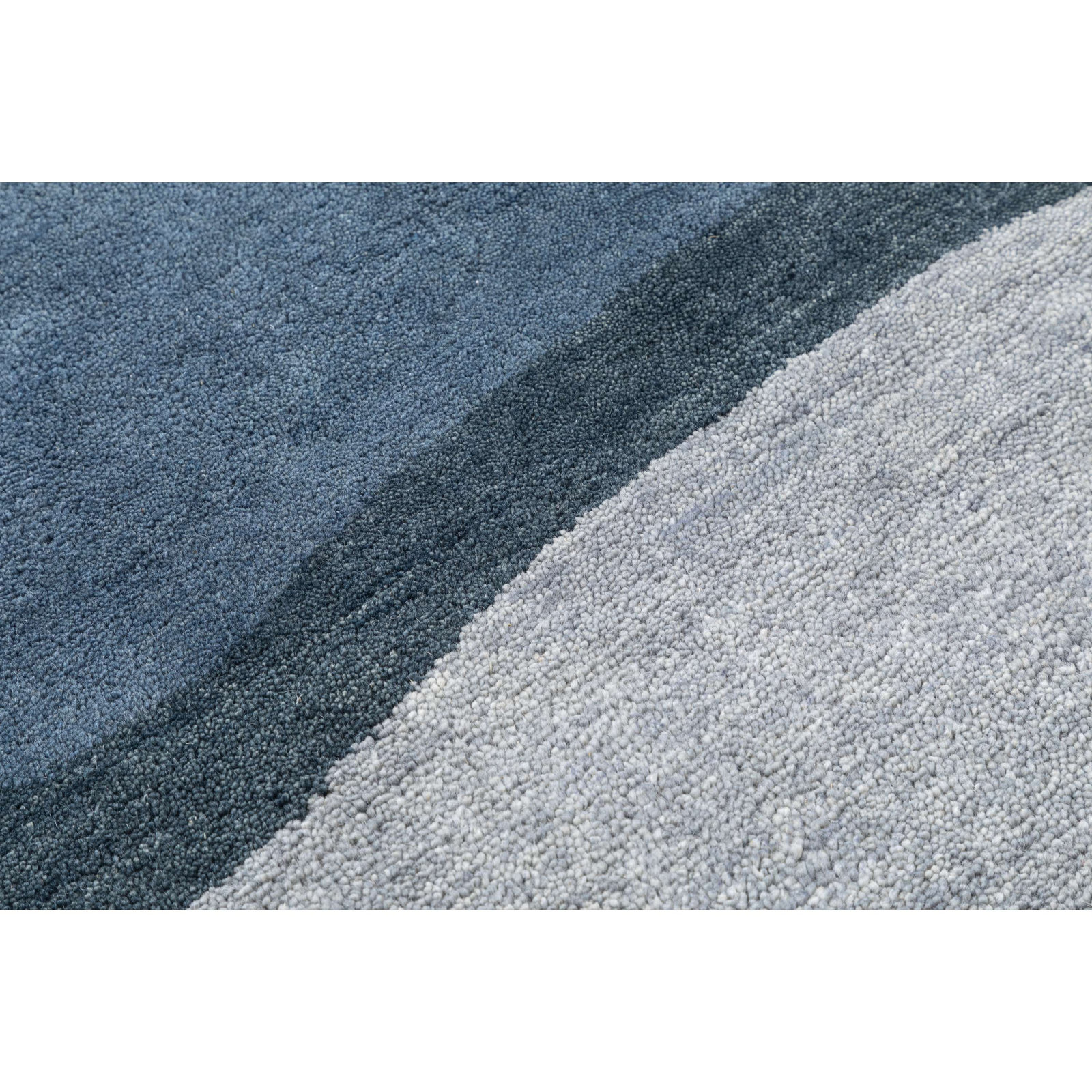 Hand-Tufted Abstract Wool Rug, Runner 2'6" x 8'