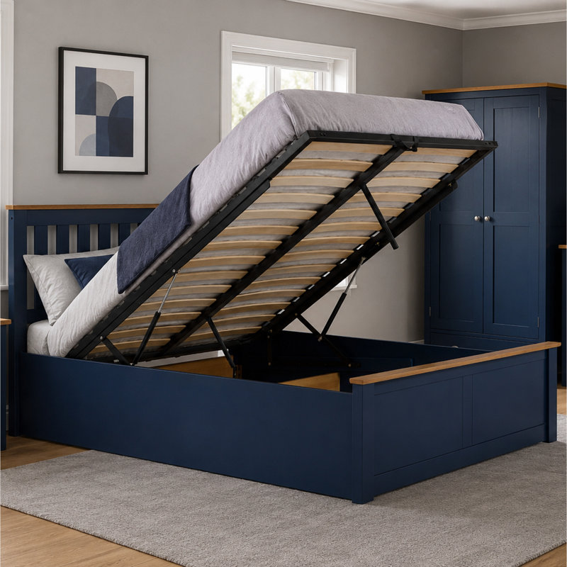 Bertan Ottoman Bed, NAVY