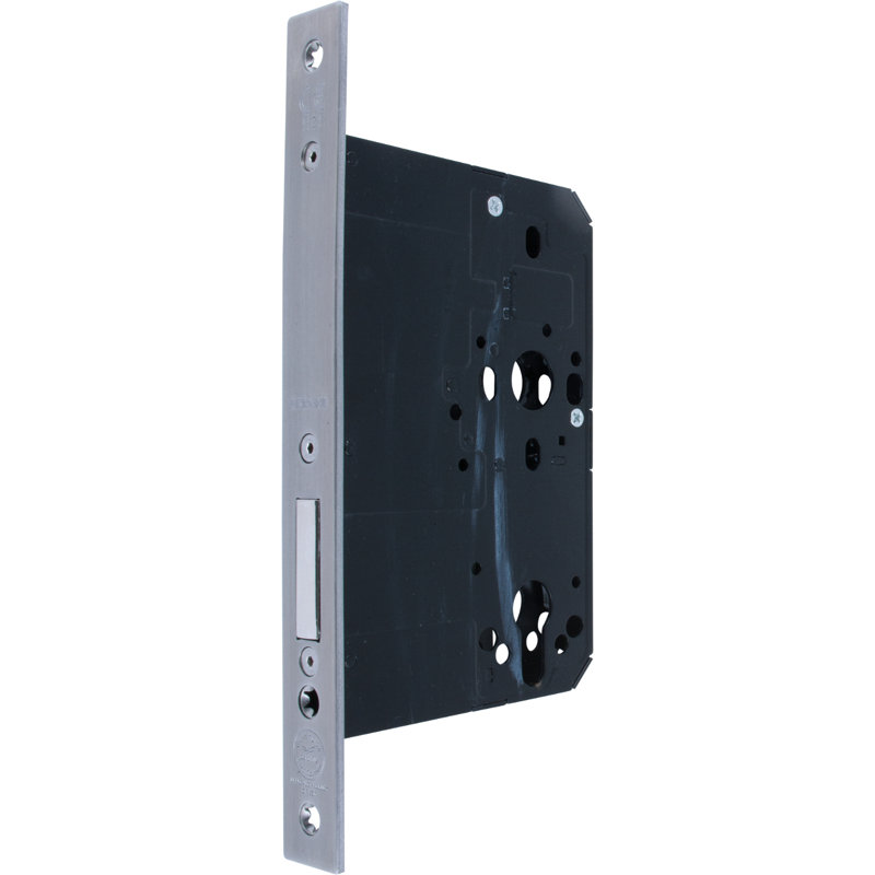 Latch Lock and Bolt, Satin Stainless Steel, 23.5cm H x 2.4cm W x 10.8cm D