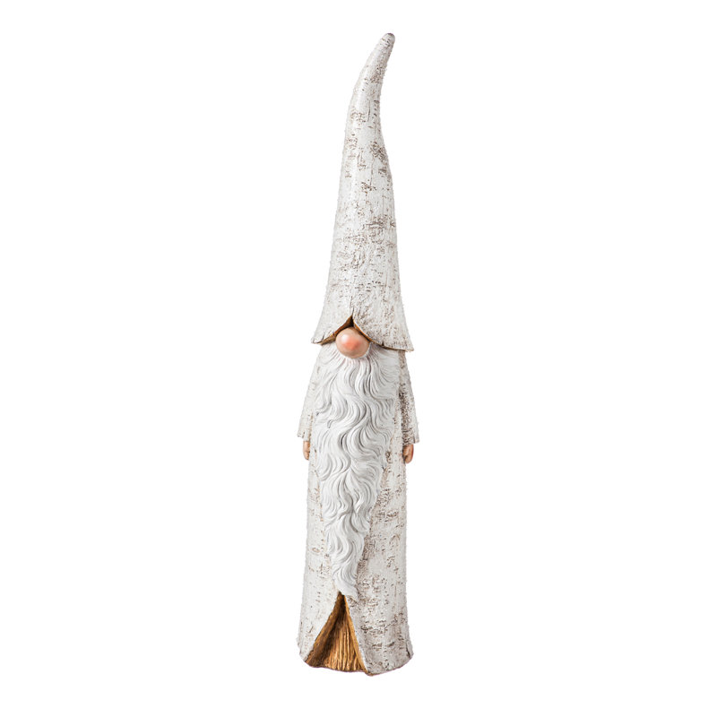 Statue de jardin pyrite en bouleau gnome