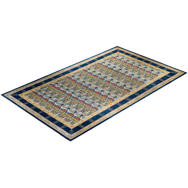 Arts & Crafts One-of-a-Kind 19' 6" X 11' 6" Hand Knotted Area Rug