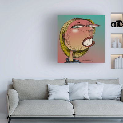 Bolog Tim Nyberg Cartoon Gal Blonde Canvas Art