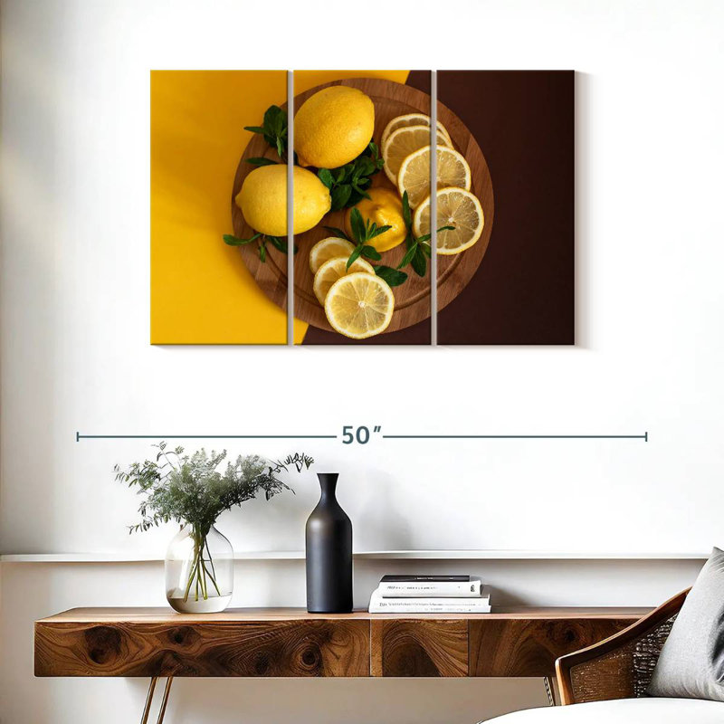 Yarlin Lemon Fruit Board, 24" H x 38" W