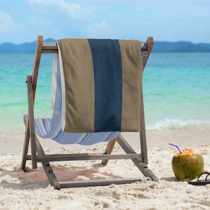 Beach Towel, Gray/Blue