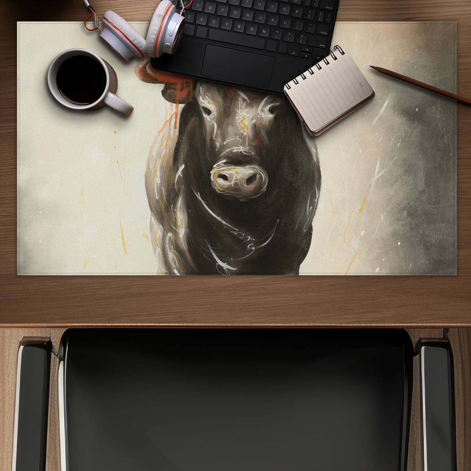 Bull Shape Mat Begin Edition International Inc. Bull running - 14.00