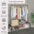 43.31'' Iron Rolling Clothing Rack-533284864