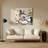 Dogs Poodle Gray Metal Wall Art-1018349308