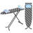 7 Height Adjustable Ironing Board with Silicon Iron Rest, Space Saver Foldable Ironing Board, Metal Heavy Duty Iron Board-124823309
