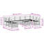  Sofa Sets 10 Pcs Natural Solid Acacia Wood