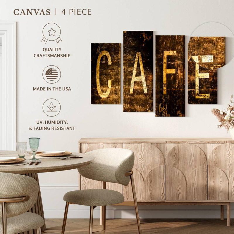 Kema Grunge Cafe Wall Sign