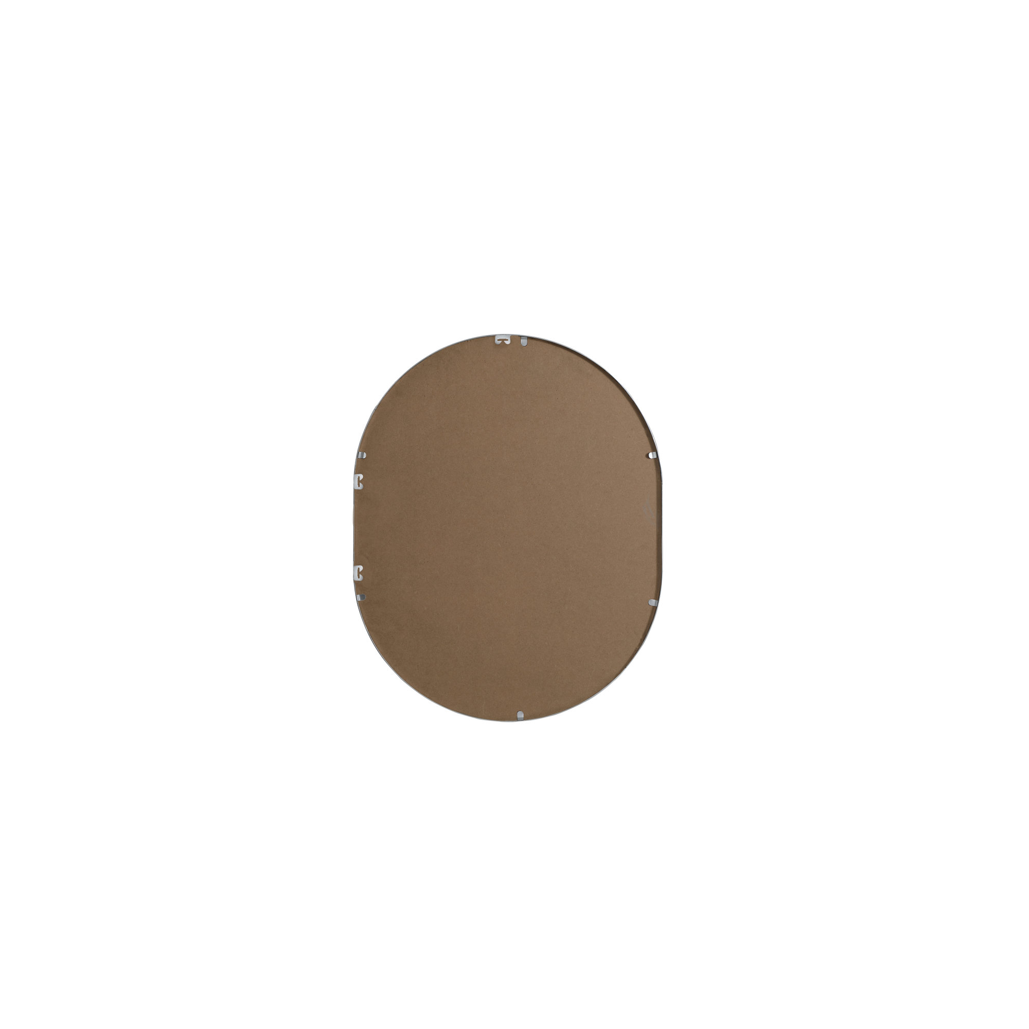 Sabine Metal Pill Wall Mirror, 30" x 24", Silver