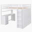 Lit mezzanine avec tiroirs, bureau et garde-robe-16300284