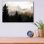 «Mountain Layers 2» par Lori Deiter, art mural en verre acrylique