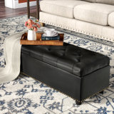 Rectangle Storage Ottomans You'll Love | Wayfair